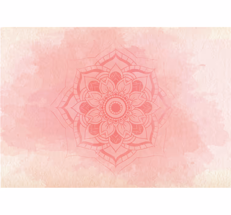 Mandala lotoso rožinė sieninė tapyba - „Tenstickers“