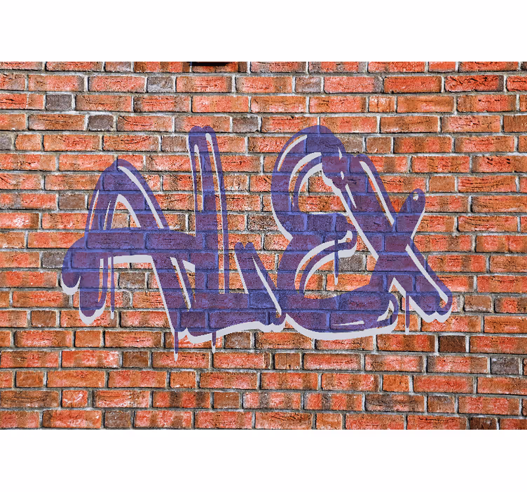 Grafiti vardų menas mmiesto meno sienų freska - „Tenstickers“