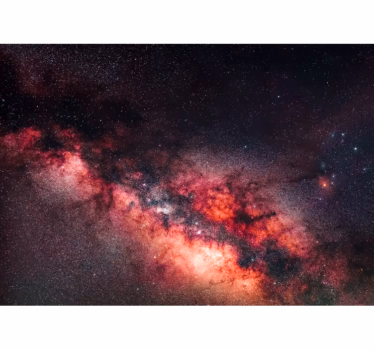 Erdvės sienų freska galaktikos nebulos scena - „Tenstickers“