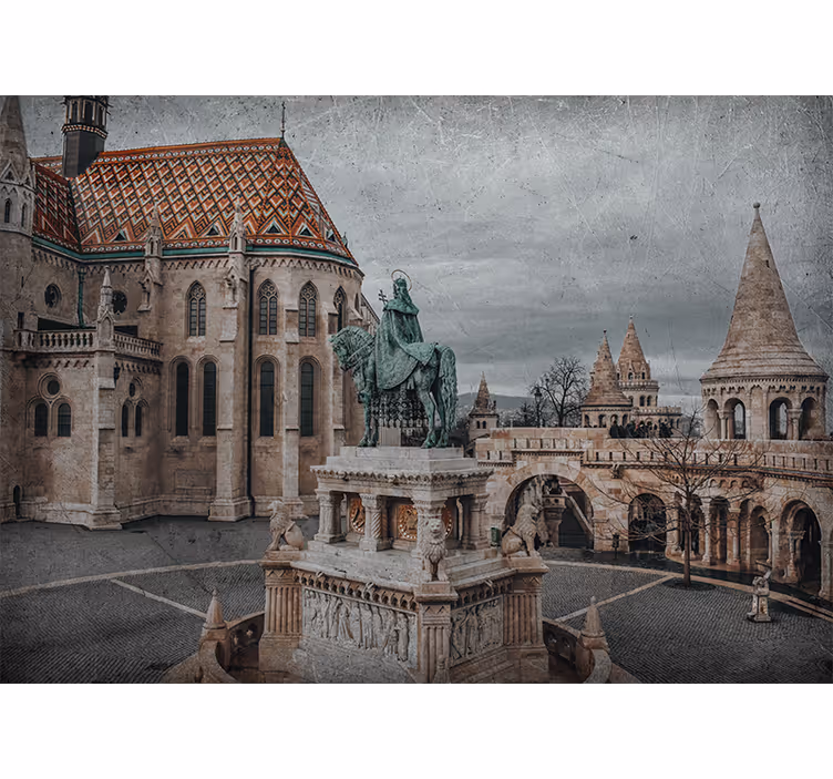 žvejų bastionas budapešto sienų fototapetai - „Tenstickers“