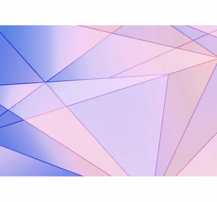 Abstraktus sienų freska geometrinis spalvų žaidimas - „Tenstickers“