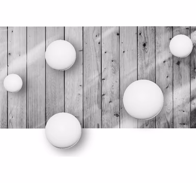 Tekstūros sienų freska geometrinių sferų kompozicija - „Tenstickers“