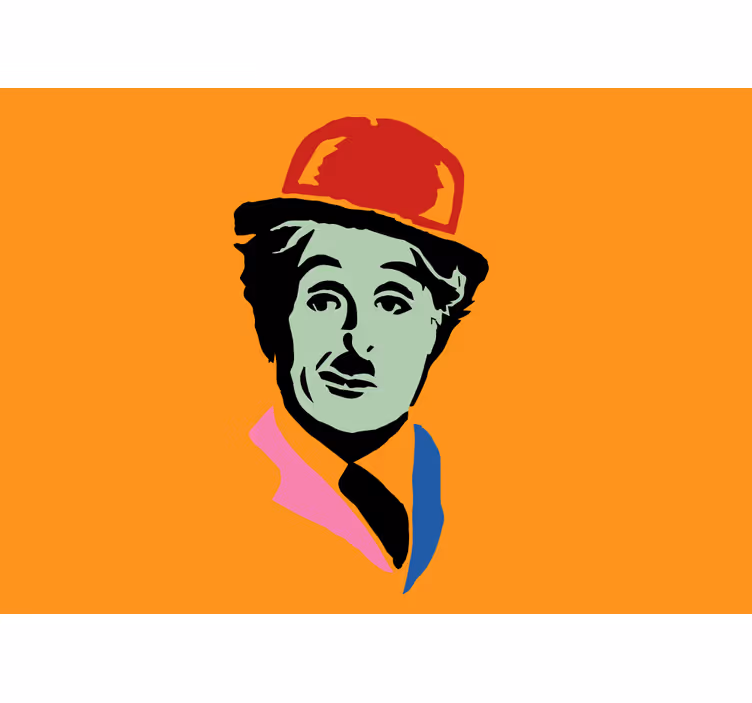 Charlie chaplin pop art urban art tapetai - „Tenstickers“