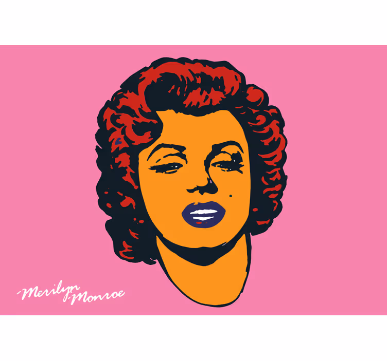 Žmonių sienos freskomis marilyn monroe portretas - „Tenstickers“