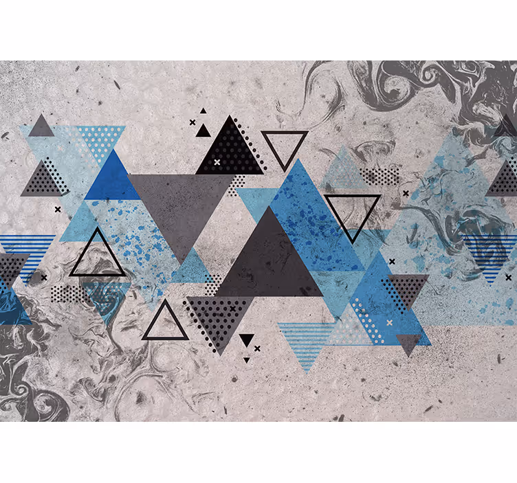 Abstraktus sienų freska geometrinė kompozicija - „Tenstickers“