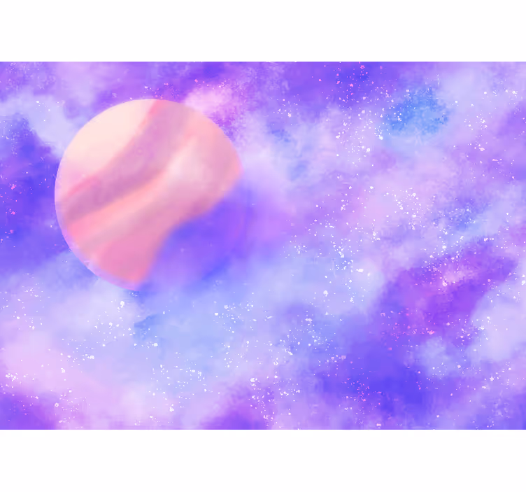 Erdvės sienų freska kosminė planetų sfera - „Tenstickers“