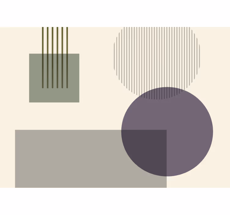 Abstraktus sienų freska geometrinių formų žaidimas - „Tenstickers“