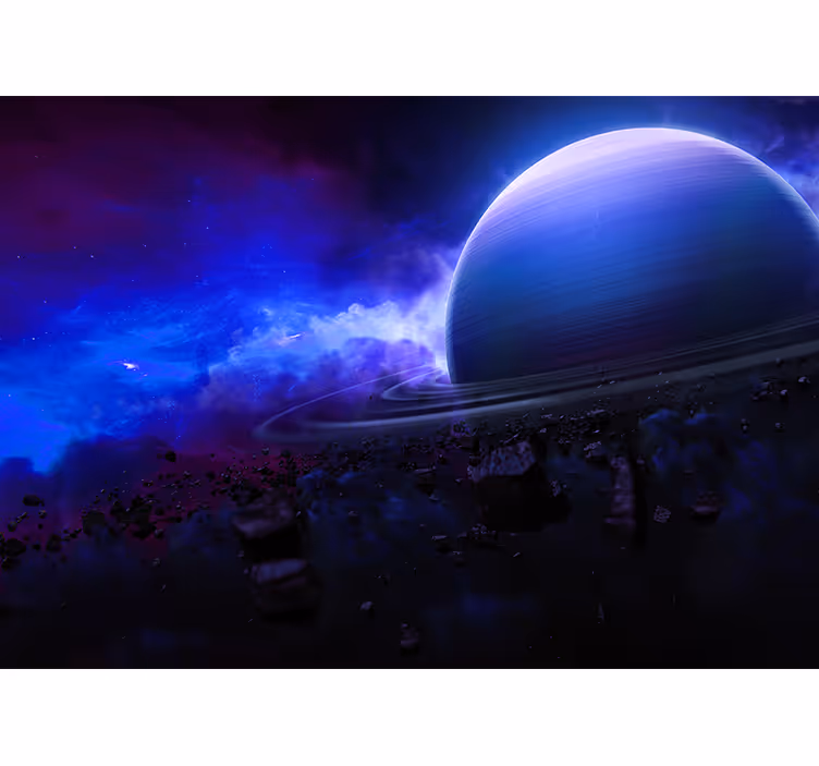Erdvės sienų freska Žvaigždėtos planetos vaizdas - „Tenstickers“
