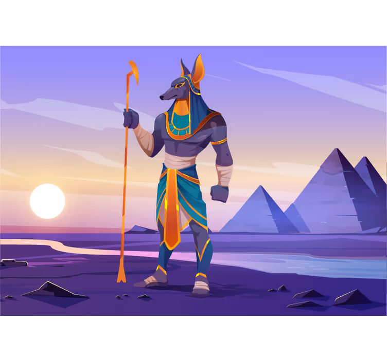 Gyvūnų sienų freska mitologinio šuns figūra - „Tenstickers“