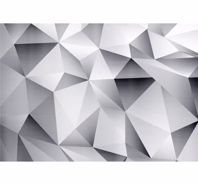 3d sienų freska geometrinių raštų facetais - „Tenstickers“