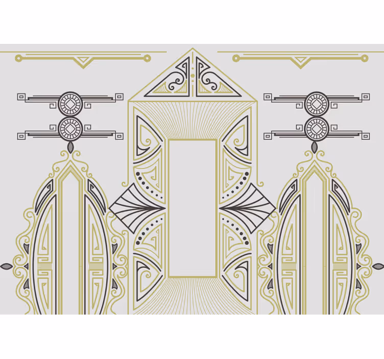 Meno sieniniai paveikslai geometrinė elegancija - „Tenstickers“
