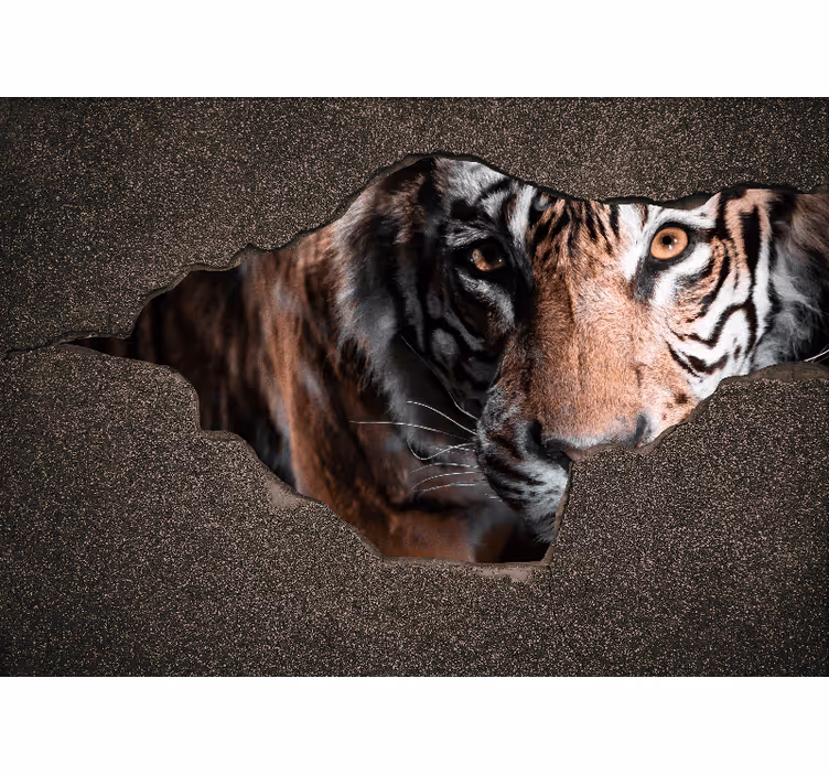 3d tigras sieninėje freskoje - „Tenstickers“