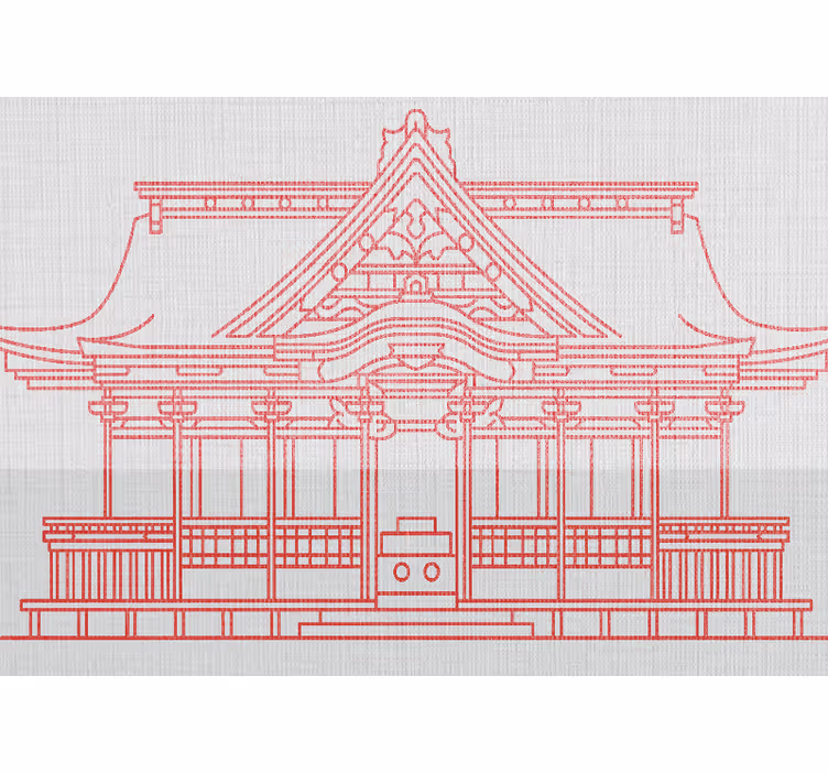 Miesto sienų freska tradicinėje japonų architektūroje - „Tenstickers“