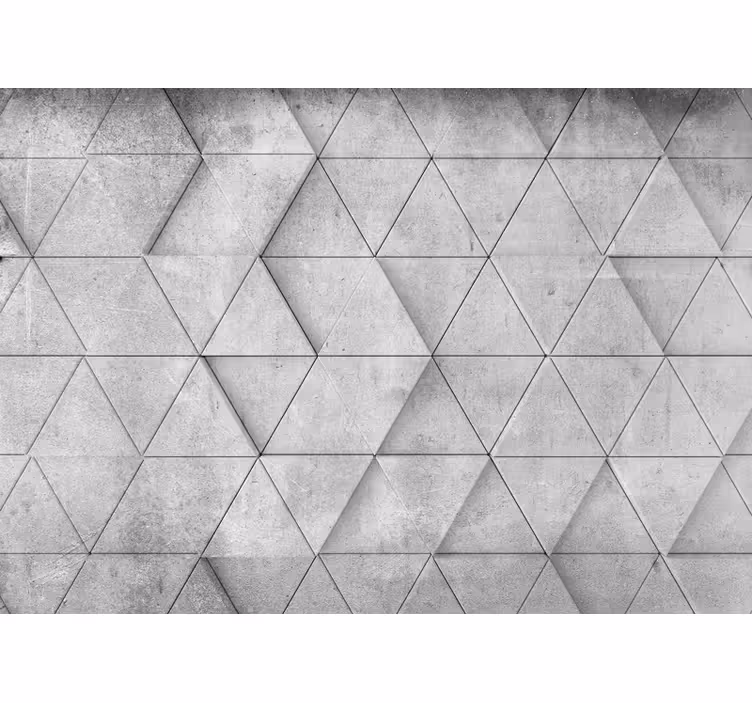 Geometrinis trikampis reljefas 3d sienų tapyba - „Tenstickers“