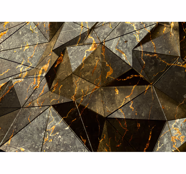 Tekstūros sienų freska geometrinio akmens emblema - „Tenstickers“