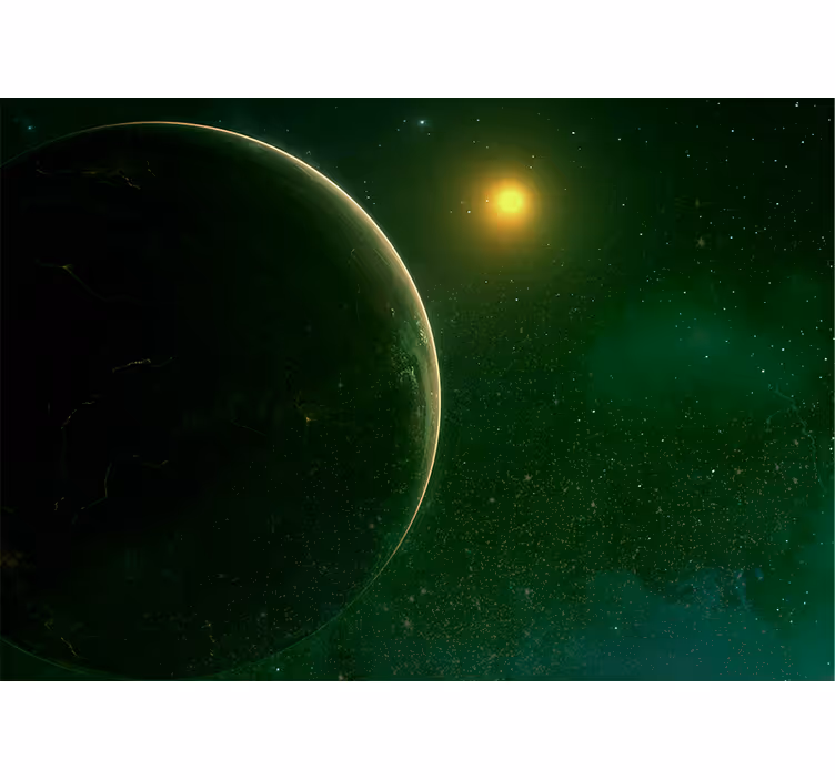 Erdvės sienų freska planetinėse dangaus scenose - „Tenstickers“