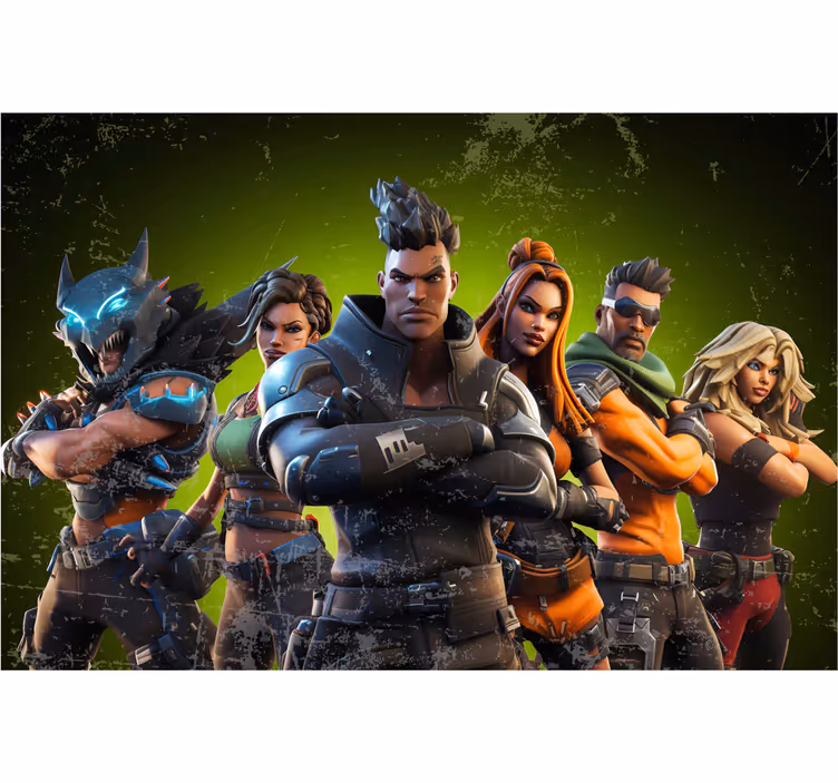 Epic charactersEpiški personažai paauglių miegamasis sienų freska - „Tenstickers“