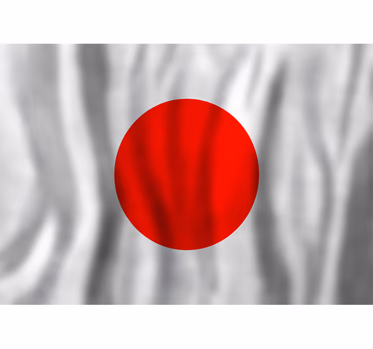 Japonijos vėliava miesto sienų freska - „Tenstickers“
