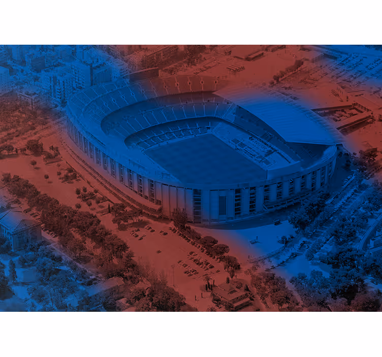 Barselonos futbolo stadionas miesto sienų freska - „Tenstickers“