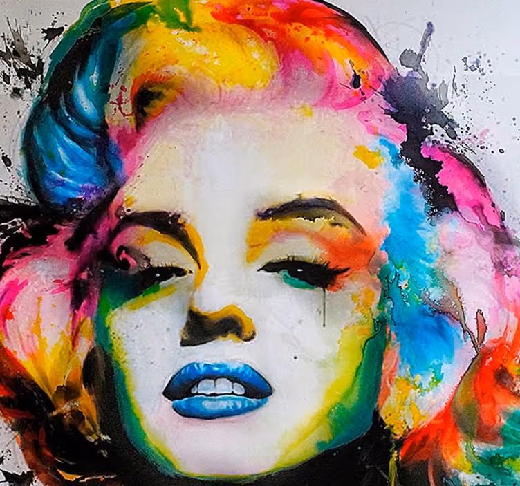 Spalvinga marilyn monroe urbanistinė sienų tapyba - „Tenstickers“