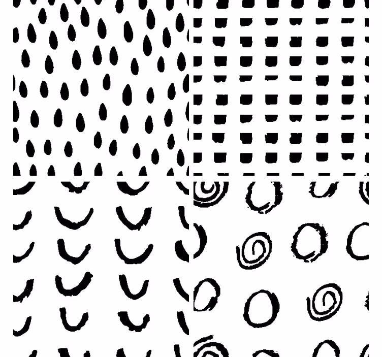 Skirtingų modelių šiuolaikiniai padėkliukai - „Tenstickers“