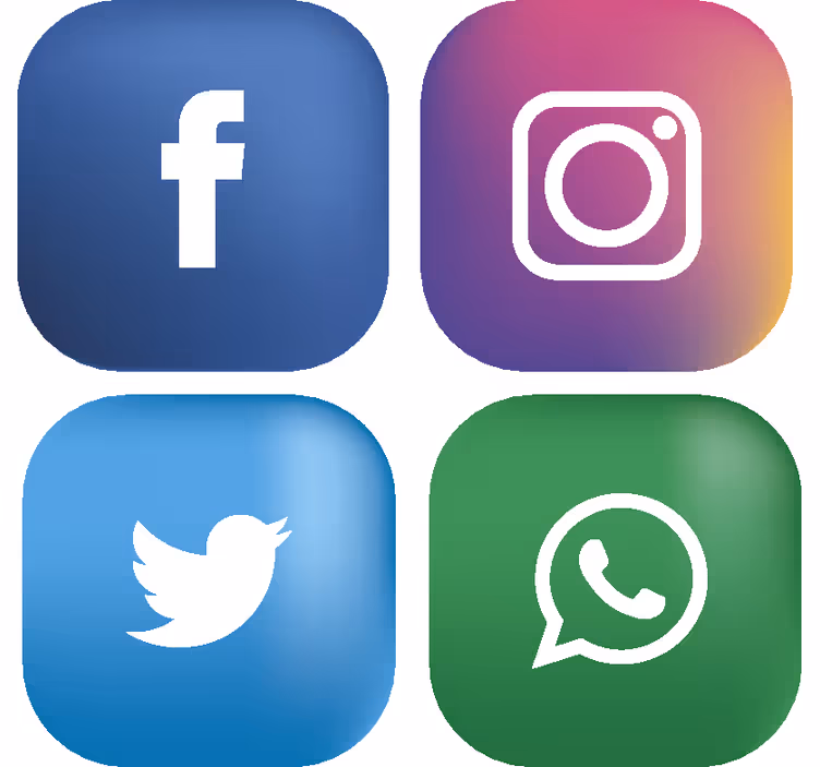 Socialinės žiniasklaidos padėkliukai - „Tenstickers“