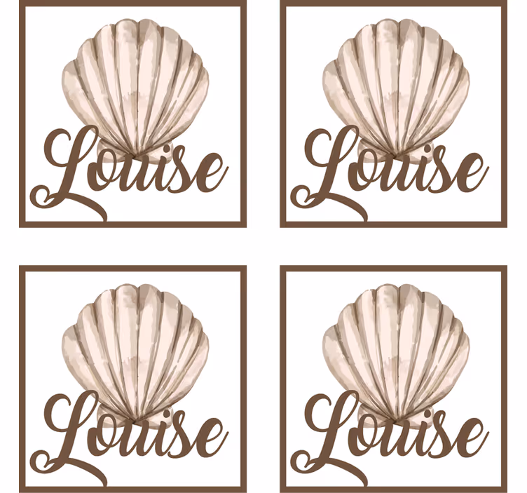 Kriauklė su pavadinimu „seashell“ padėkliukai - „Tenstickers“