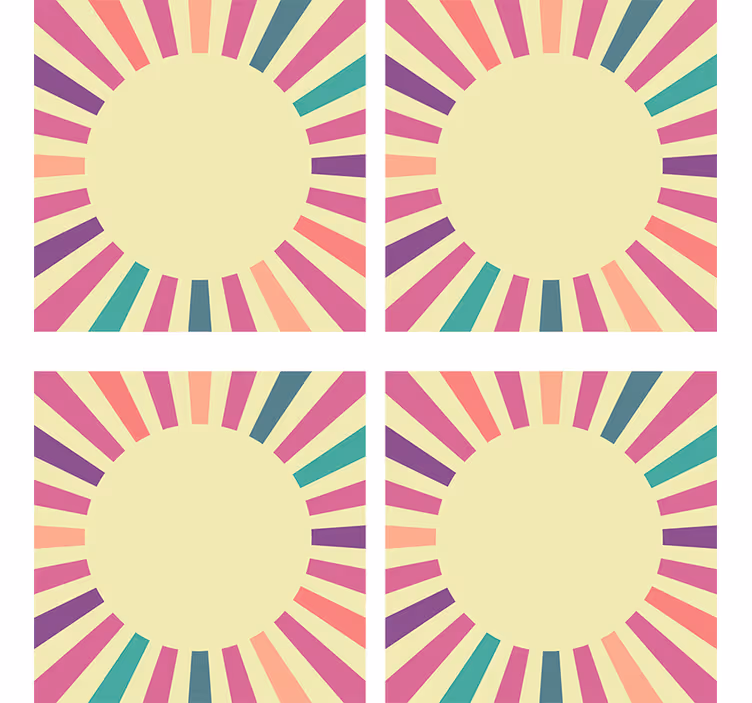 Modernus padėkliukas geometriniu apvaliu elementu - „Tenstickers“