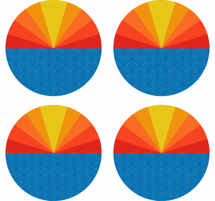 Geek padėkliukas su ryškiu geometriniu apskritimu - „Tenstickers“