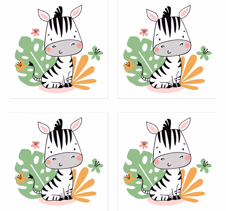 Geek padėkliukas mielam zebro personažui - „Tenstickers“