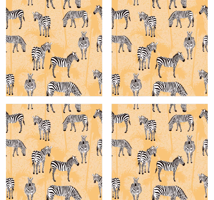 Geek padėkliukas su zebra raštu - „Tenstickers“