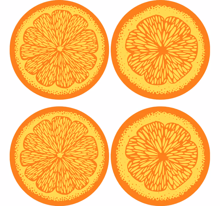 Modernus padėkliukas su citrusinių vaisių raštu - „Tenstickers“