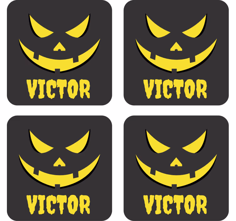 Personalizuotas moliūgų veido padėkliukas - „Tenstickers“