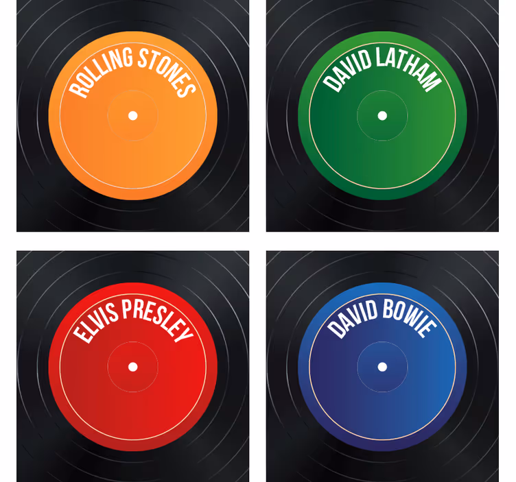 Geek padėkliukas vinilo įrašų etiketėms - „Tenstickers“