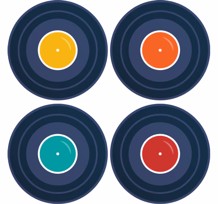 Geek padėkliukas spalvingam vinilo įkvėpimui - „Tenstickers“