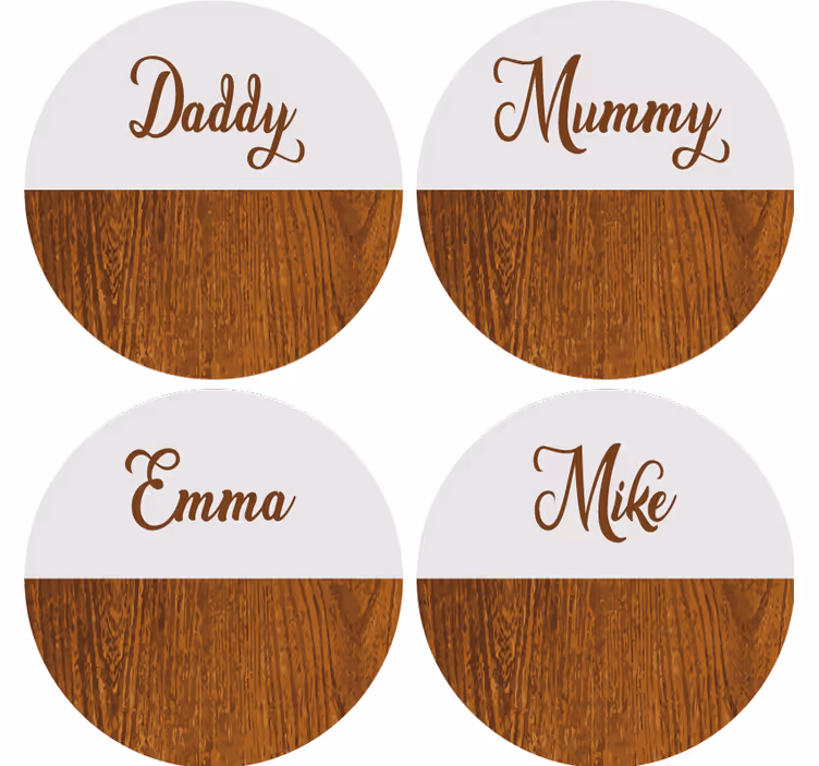 Mediniai marmuriniai asmeniniai padėkliukai - „Tenstickers“