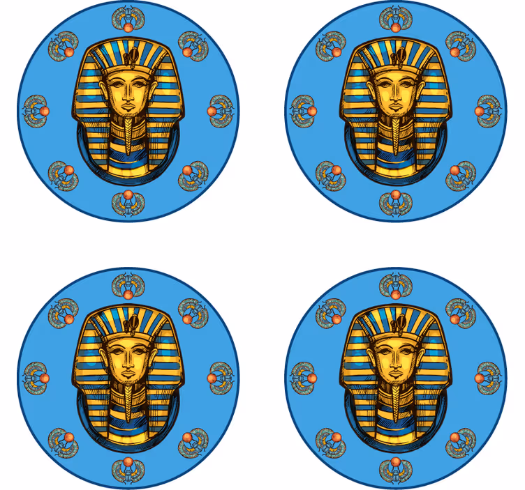 Geek padėkliukas egipto faraono portretas - „Tenstickers“