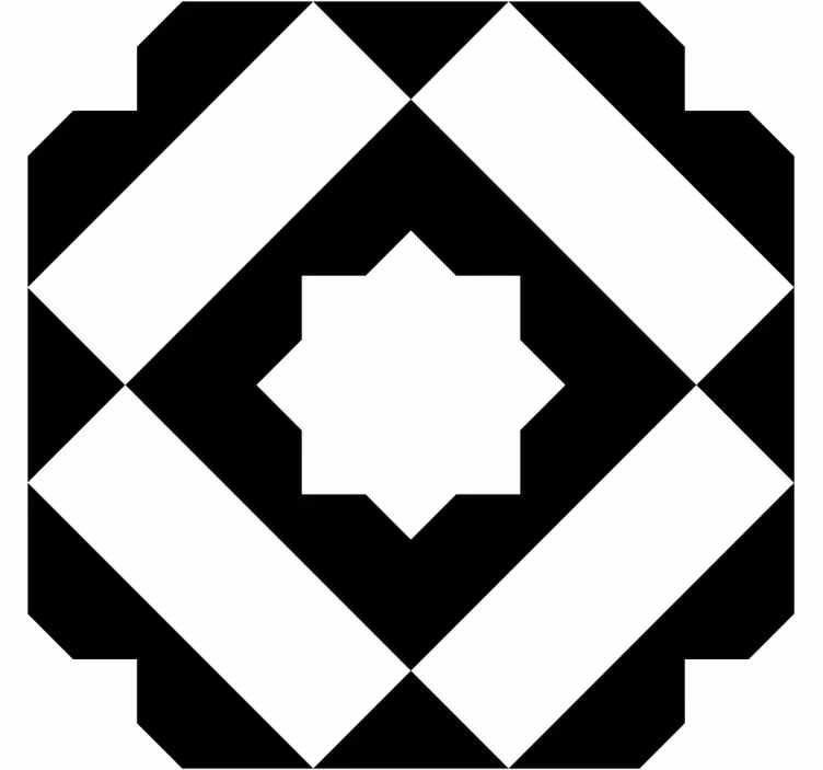 Juodo kvadrato čerpių padėkliukai - „Tenstickers“