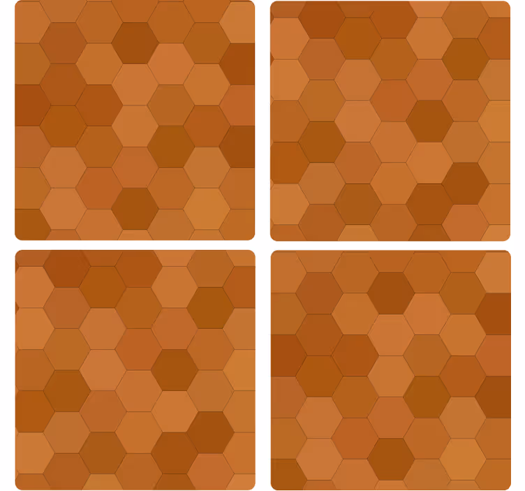 Hexagonų raštuotas padėkliukas - „Tenstickers“
