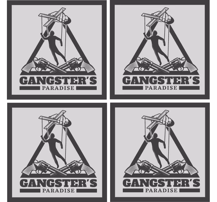 Alaus kilimėliai su gangsterių tema - „Tenstickers“