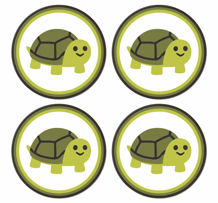 Geek padėkliukas Šypsančio vėžlio grafika - „Tenstickers“