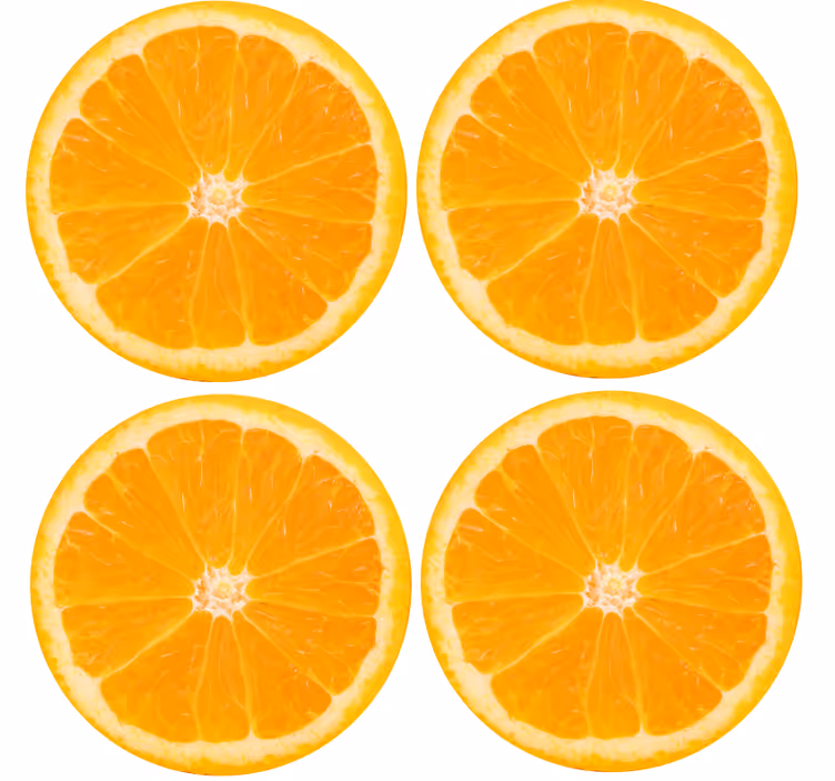Spalvingi oranžiniai padėkliukai - „Tenstickers“
