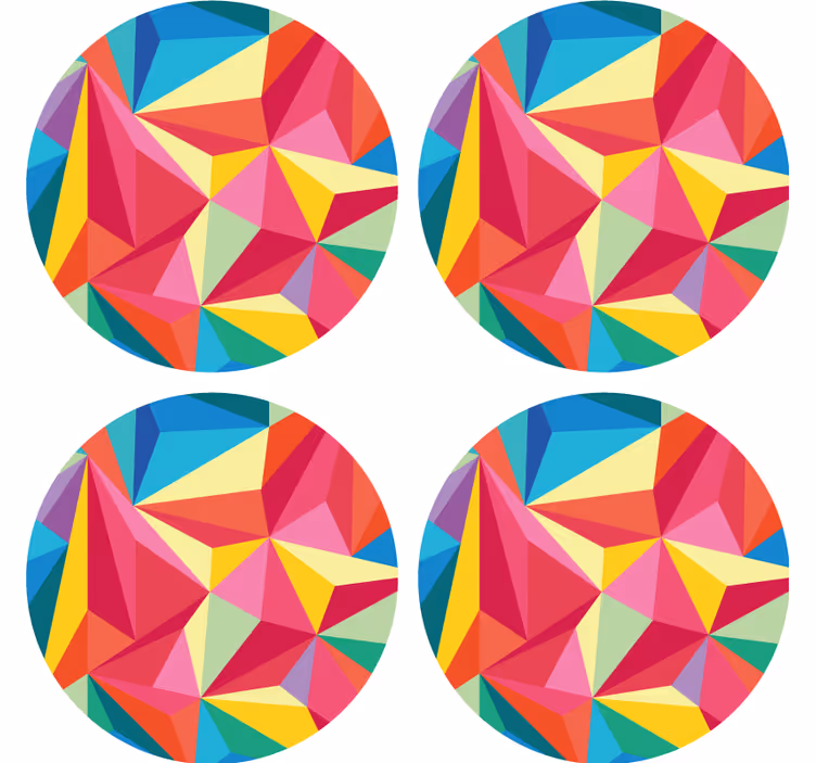 Padėkliukas su gyvybingais geometriniais raštais - „Tenstickers“