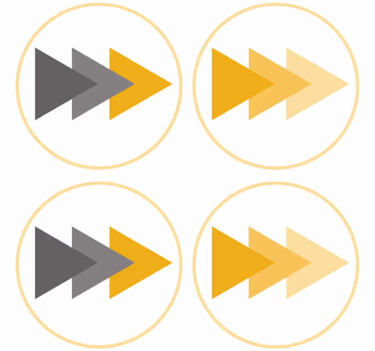 Geek padėkliukas su krypties rodyklės raštu - „Tenstickers“