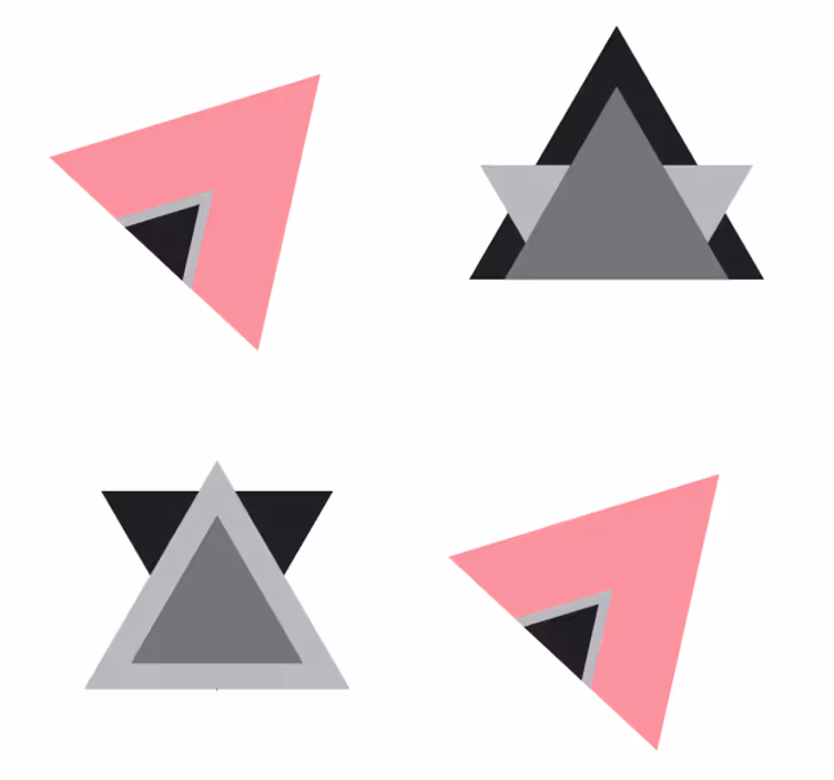 Geometrinių formų padėkliukas - „Tenstickers“