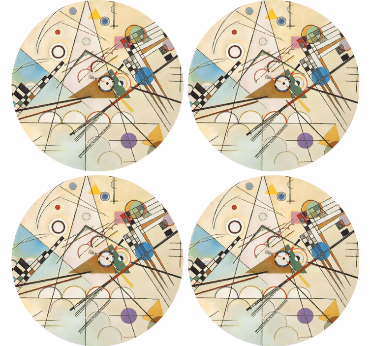 Padėkliukas su geometriniu apvaliu motyvu - „Tenstickers“