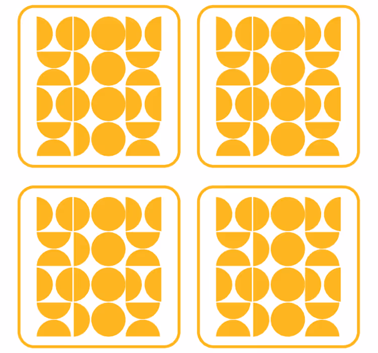 Padėkliukas geometrinių formų motyvais - „Tenstickers“