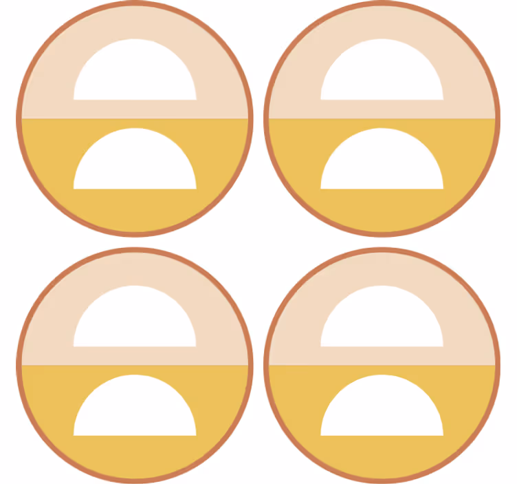 Geek padėkliukas geometriniai pusapvaliai - „Tenstickers“