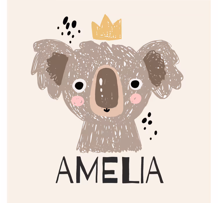 Geek padėkliukas karūnuotas koala - „Tenstickers“
