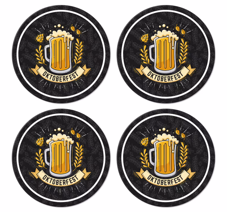Alaus šventė oktoberfest alaus stalo padekliukai - „Tenstickers“